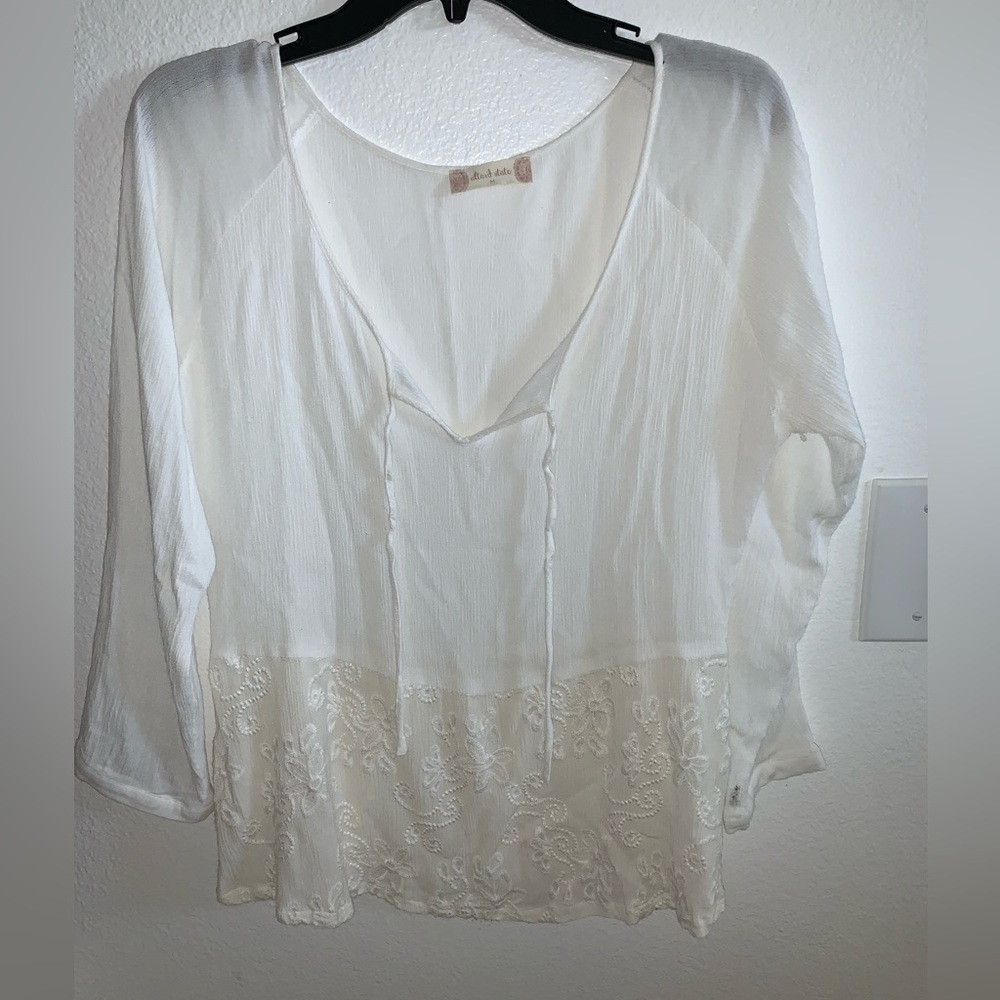 🎉🎉White Boho Top🎉🎉